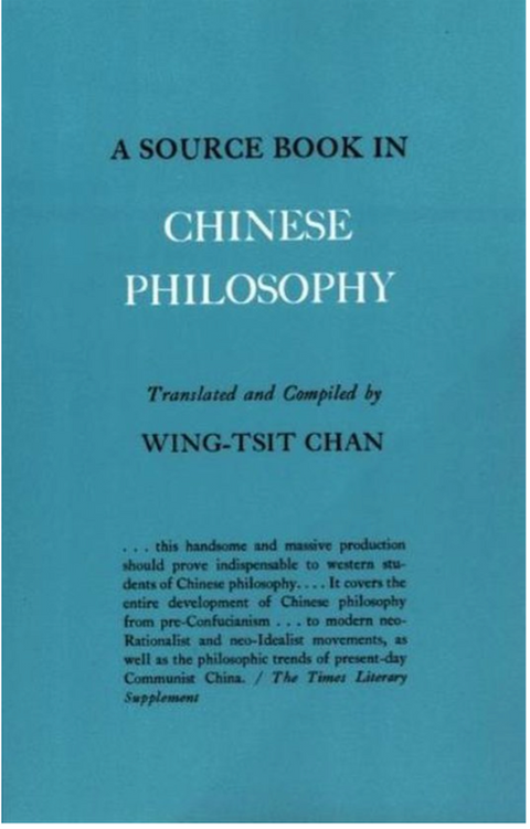 Source Book In Chinese Philosophy