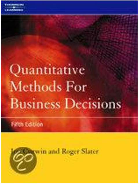 Quantitative Methods for Business Decisions