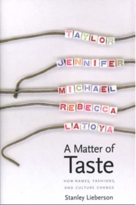 A Matter of Taste - How Names, Fashions &amp; Culture Change: How Names, Fashions, and Culture Change