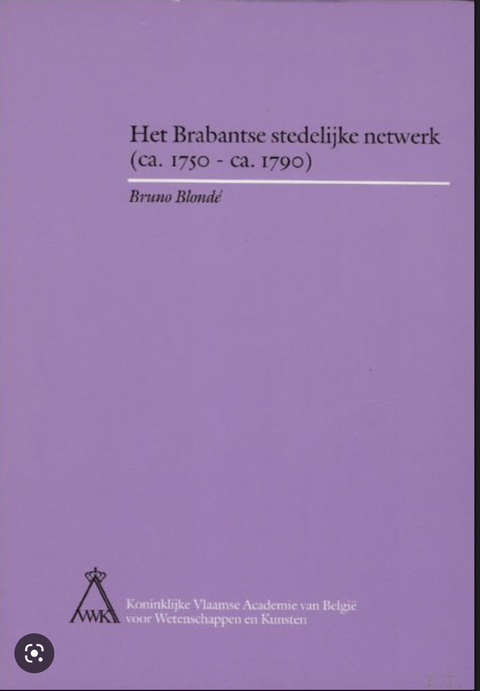 A multi-speed economy: inequalities in the construction and development of the Brabant urban network ca. 1750 - ca. 1790